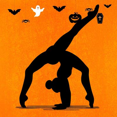 gymnastics handstand split