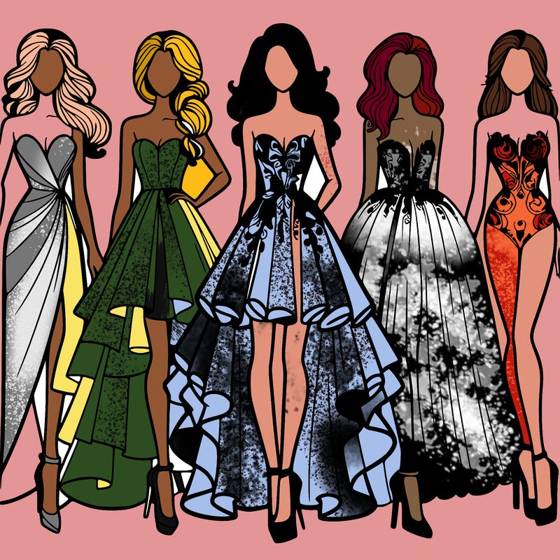 fashion models dresses