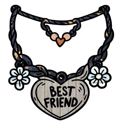 best friend necklace