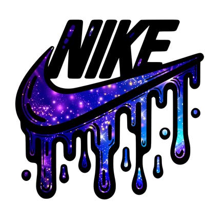 dripping nike logo