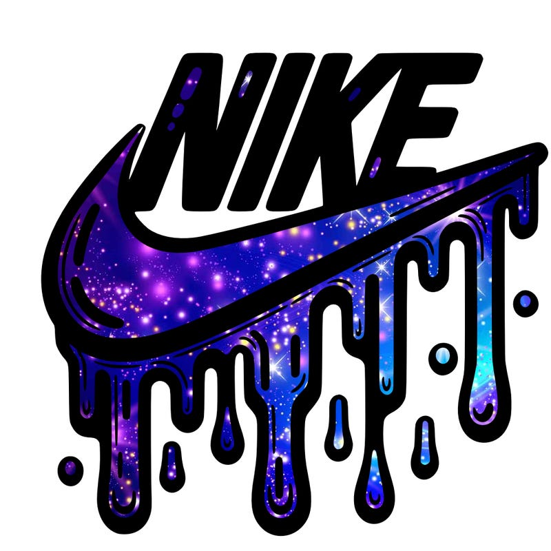 dripping nike logo
