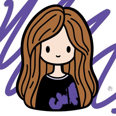 person with long hair