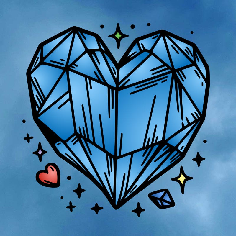crystal heart