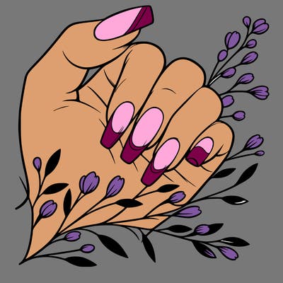 nails with french tip