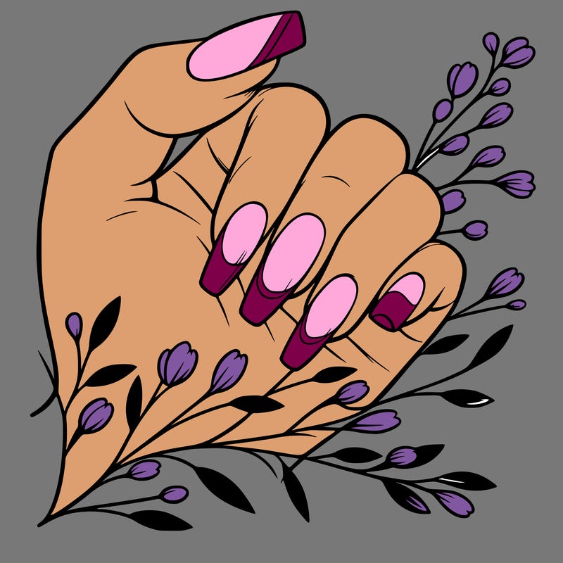 nails with french tip