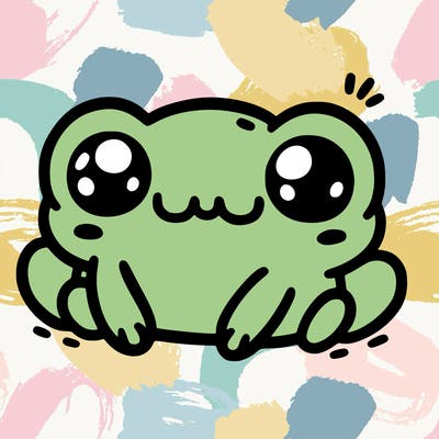 kawaii frog