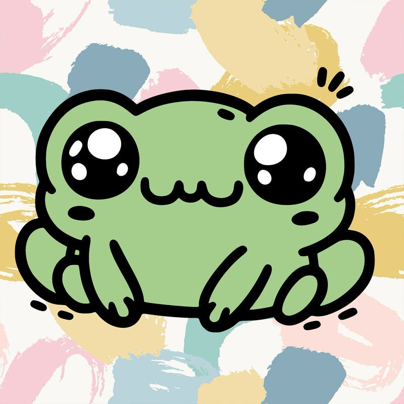 kawaii frog