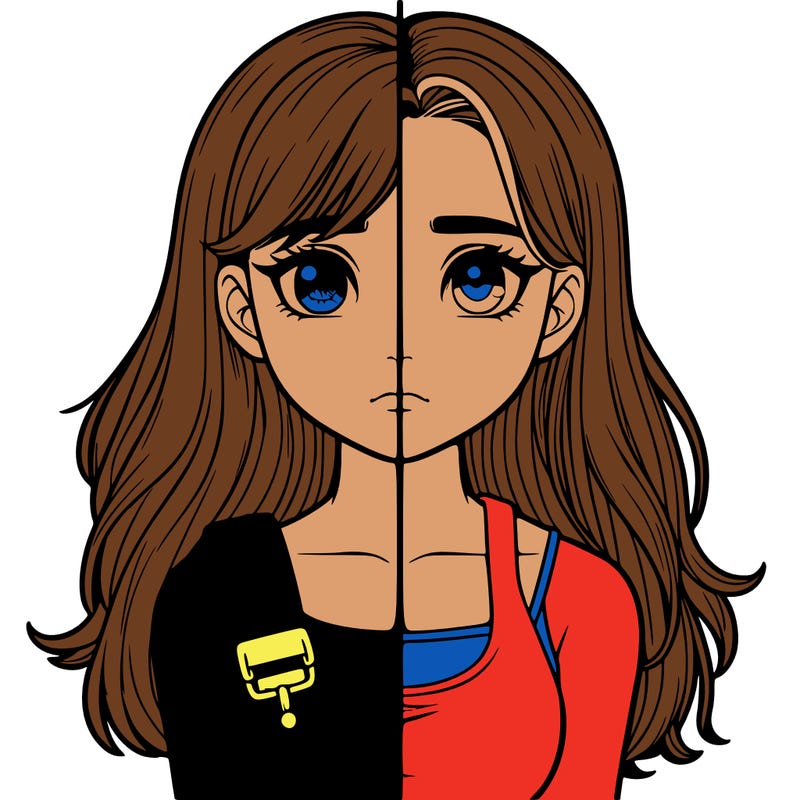 realistic girl split