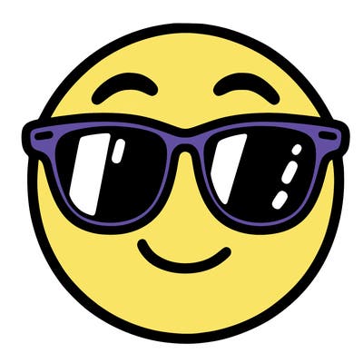 emoji with sunglasses