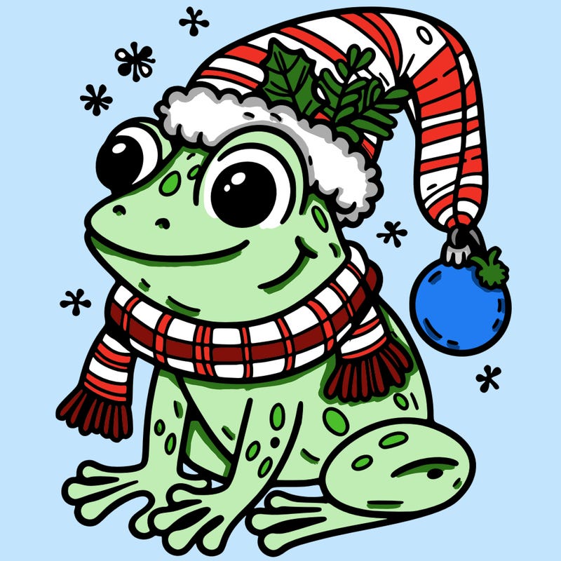 christmas frog