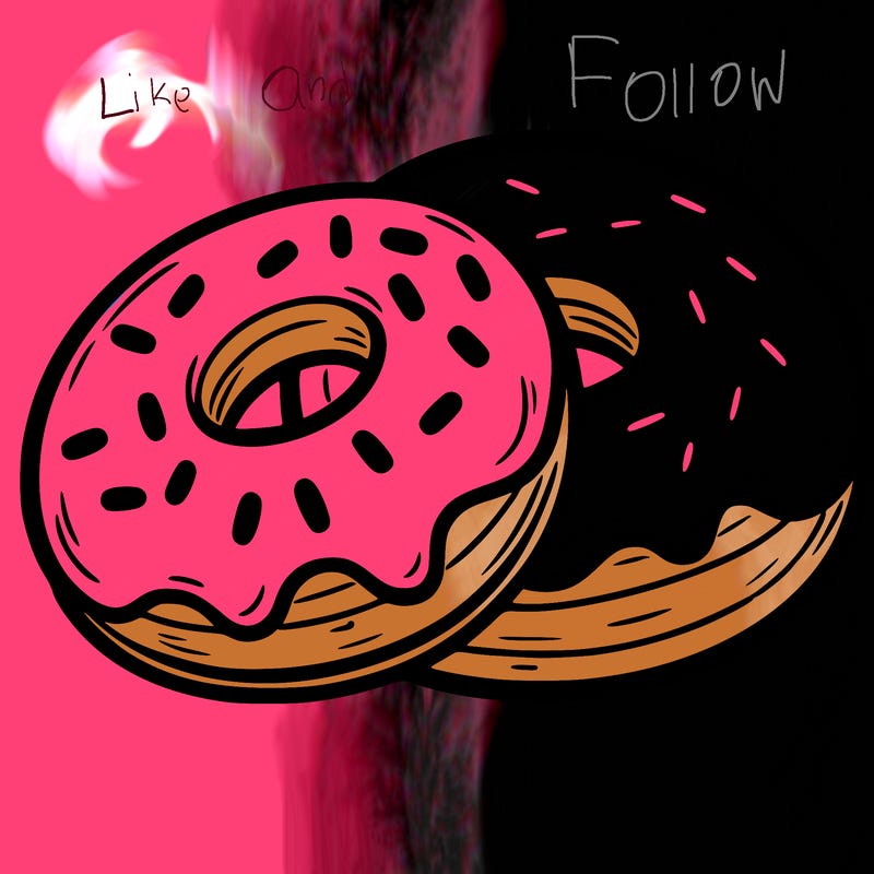 a piece of food doughnuts