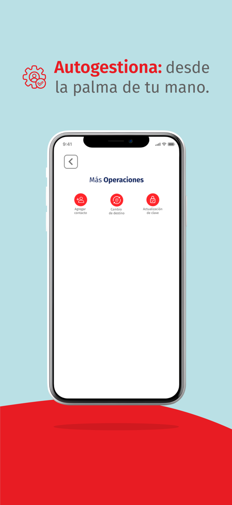 Interfaz de la aplicación SHALOM que muestra opciones de gestión de envíos como cambiar destinos y añadir contactos