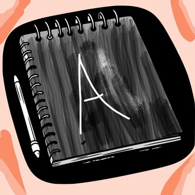 a blank sketch pad