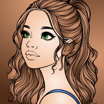 beautiful realistic girl