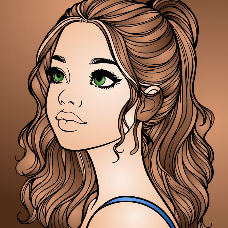 beautiful realistic girl