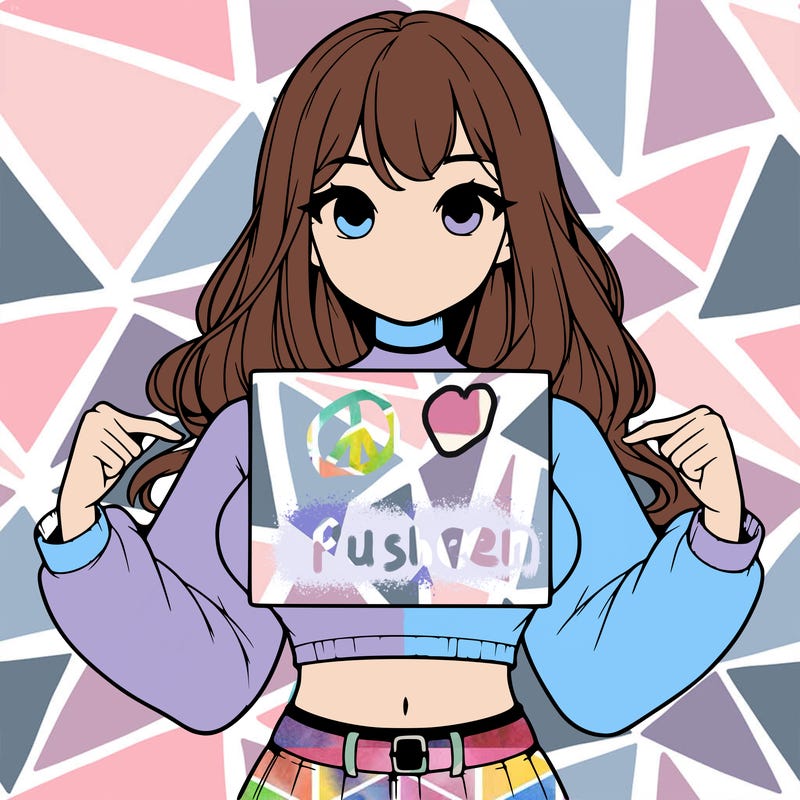 girl holding a blank sign in a long sleeve crop top