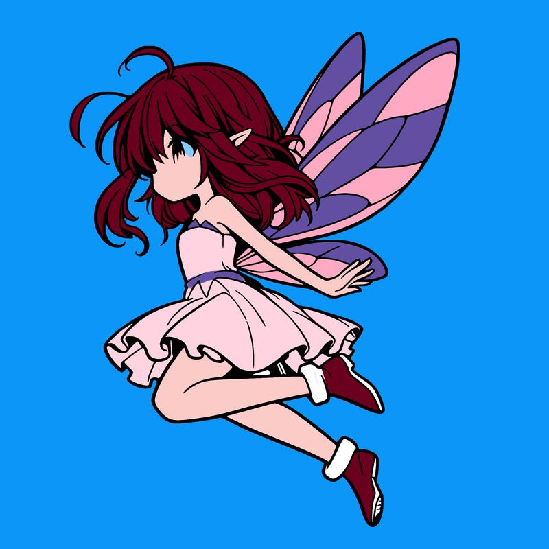 manga fairy flying