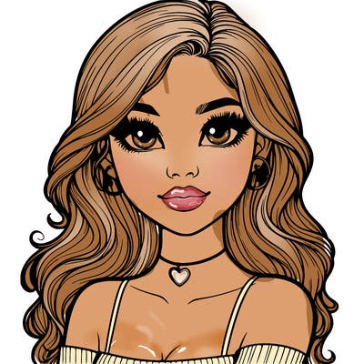 realistic pretty girl