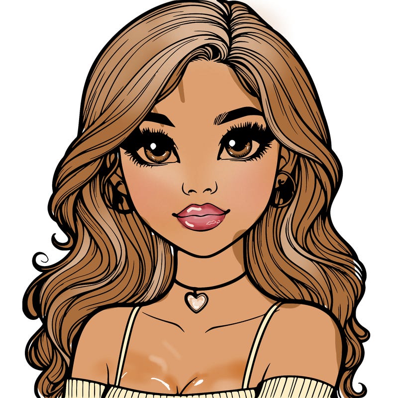 realistic pretty girl