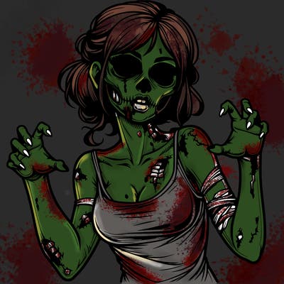 realistic zombie girl