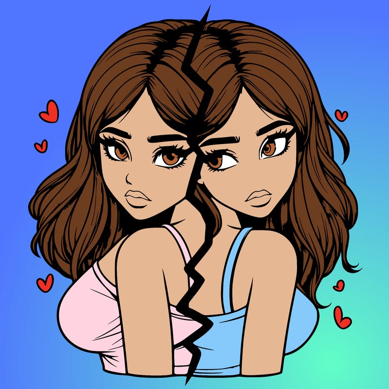 realistic girl split