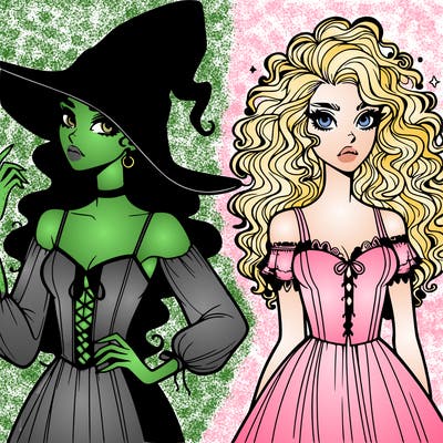 elphaba and glinda