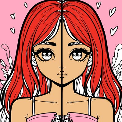 realistic girl split