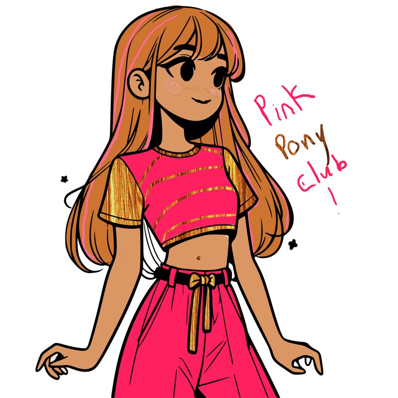 girl in a cute crop top