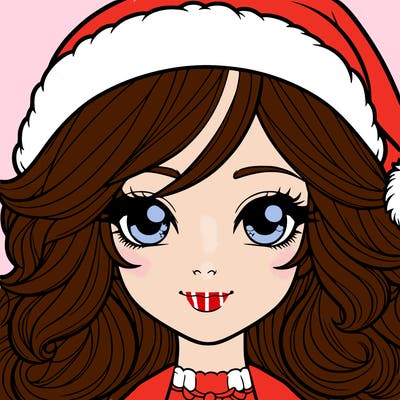 realistic christmas girl