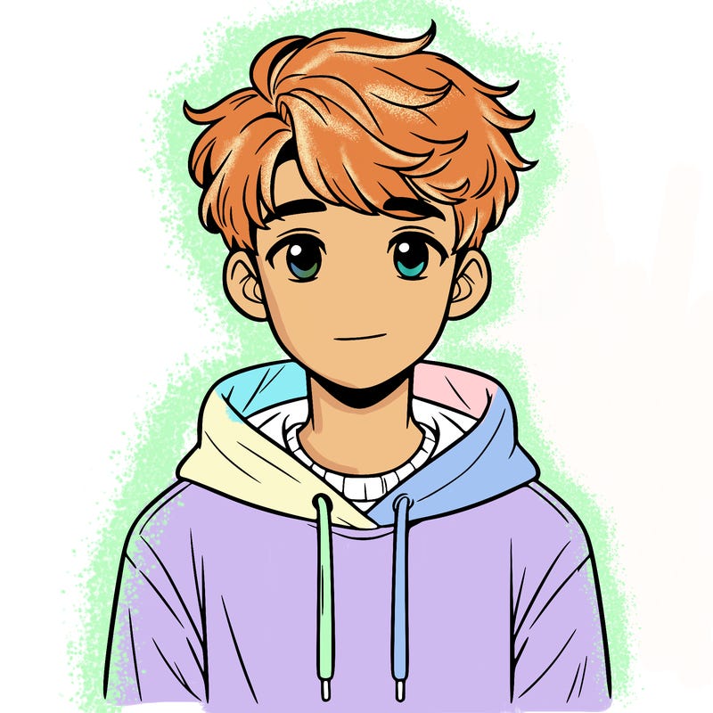 teenager boy with sweatshirt