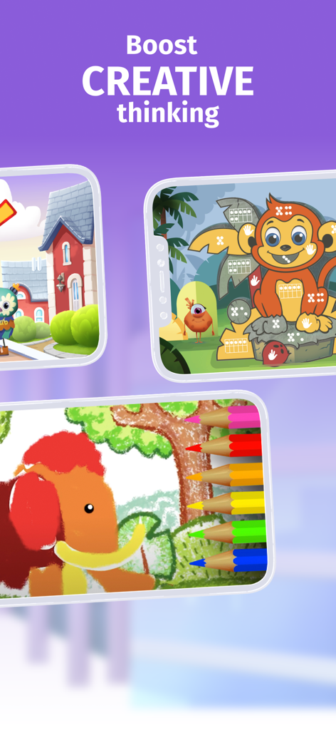 Educational drawing and coloring games for kids to boost creative thinking