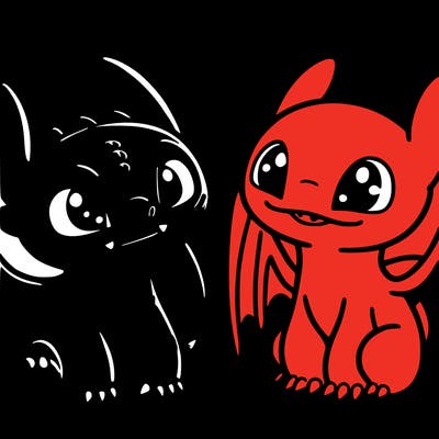 toothless and light fruy