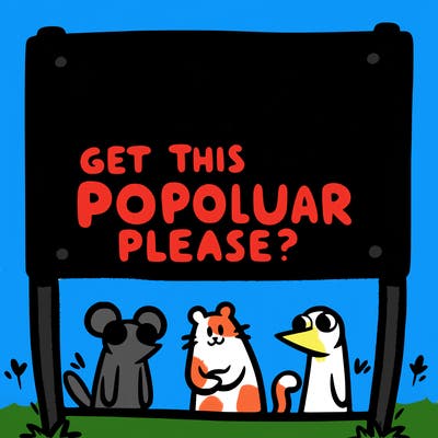 sign that says  maybe get this on the popular page please?