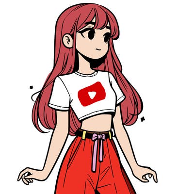 girl in a cute crop top