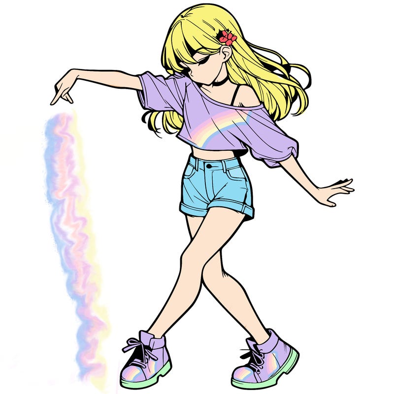 realistic girl danceing