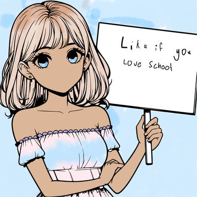 realistic pretty girl holding blank sign