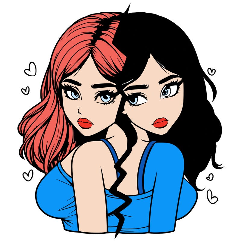 realistic girl split