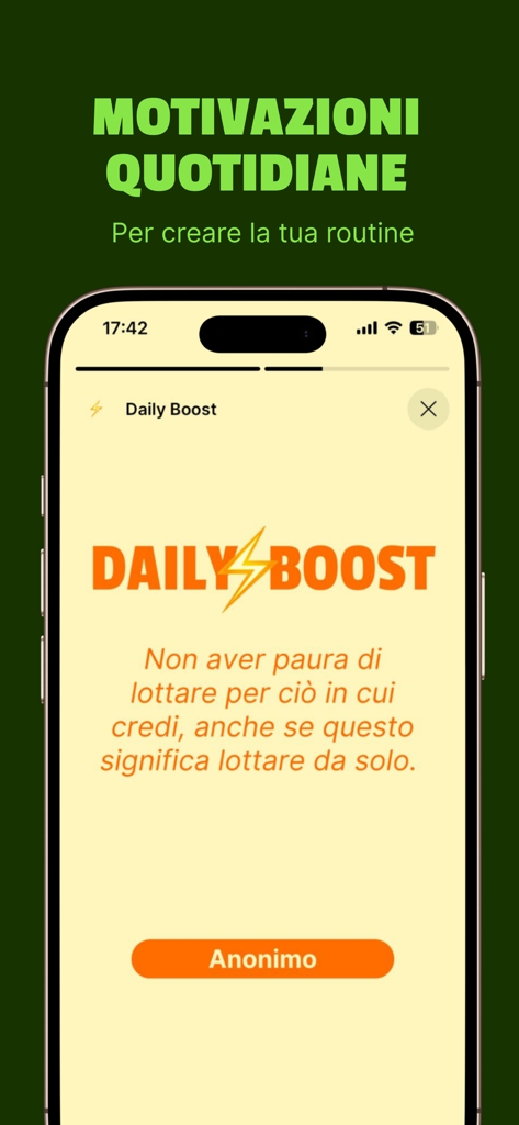 Finanz: Learn to Invest - Finanz app screen displaying a daily motivational quote for financial learning