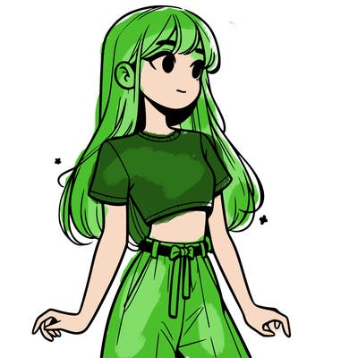 girl in a cute crop top