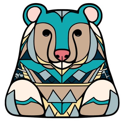 geometric bear