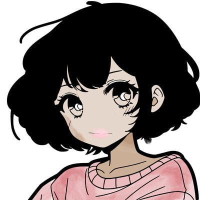 cool anime girl with short hair