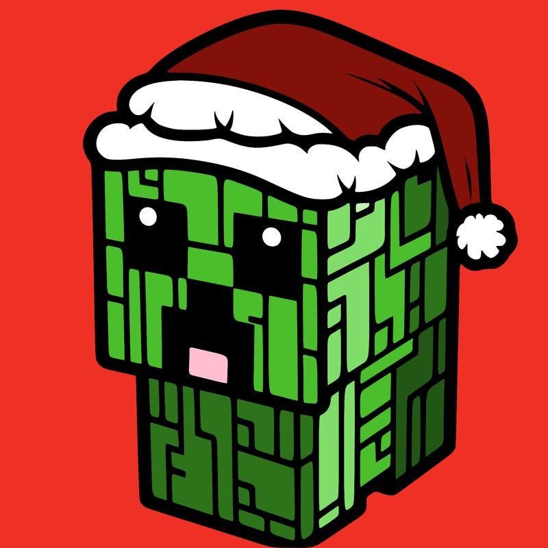 christmas minecraft creeper