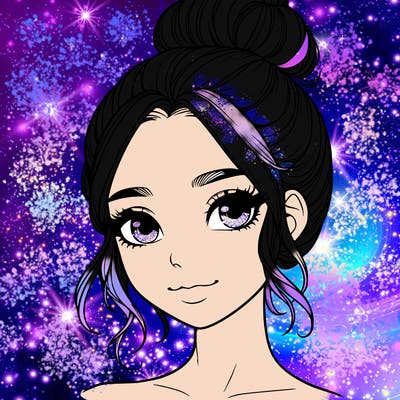 realistic pretty girl with hair in bun