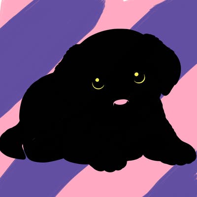 a cute realistic puppy