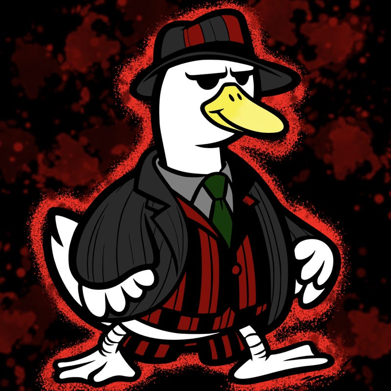 a gangster goose