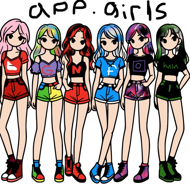 a group of girls wearing crop tops and shorts