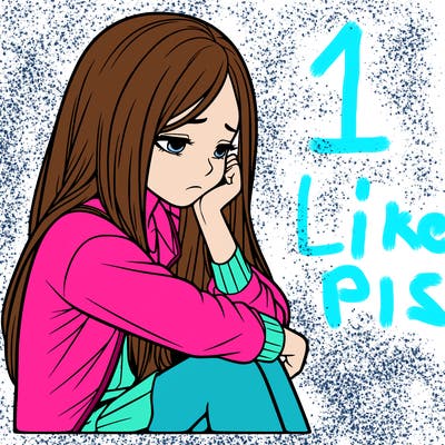 a realistic girl with depression