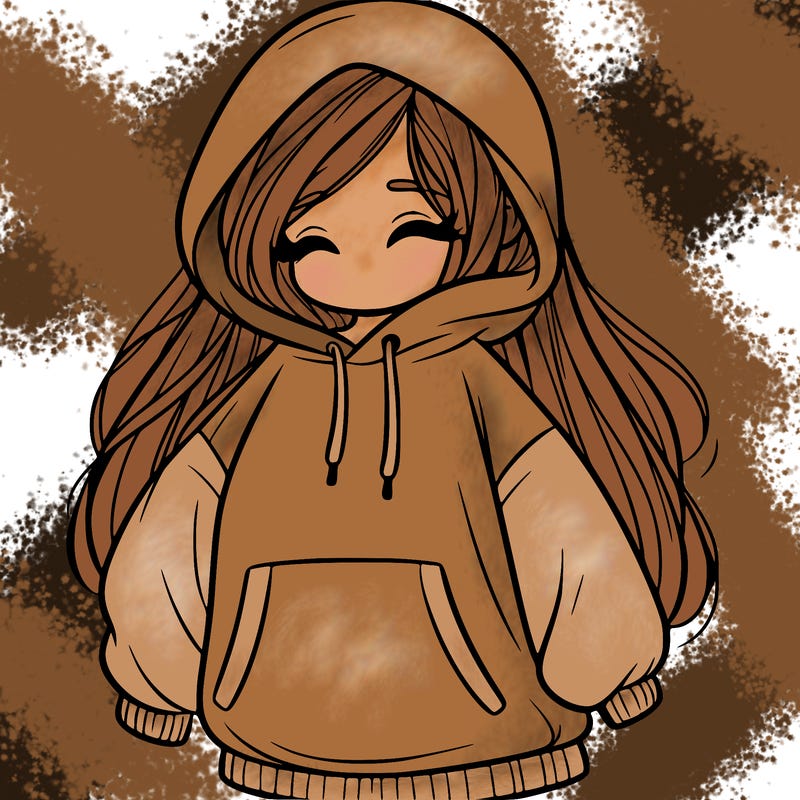 girl in oversized hoodie