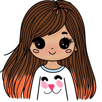 girl with straight hair