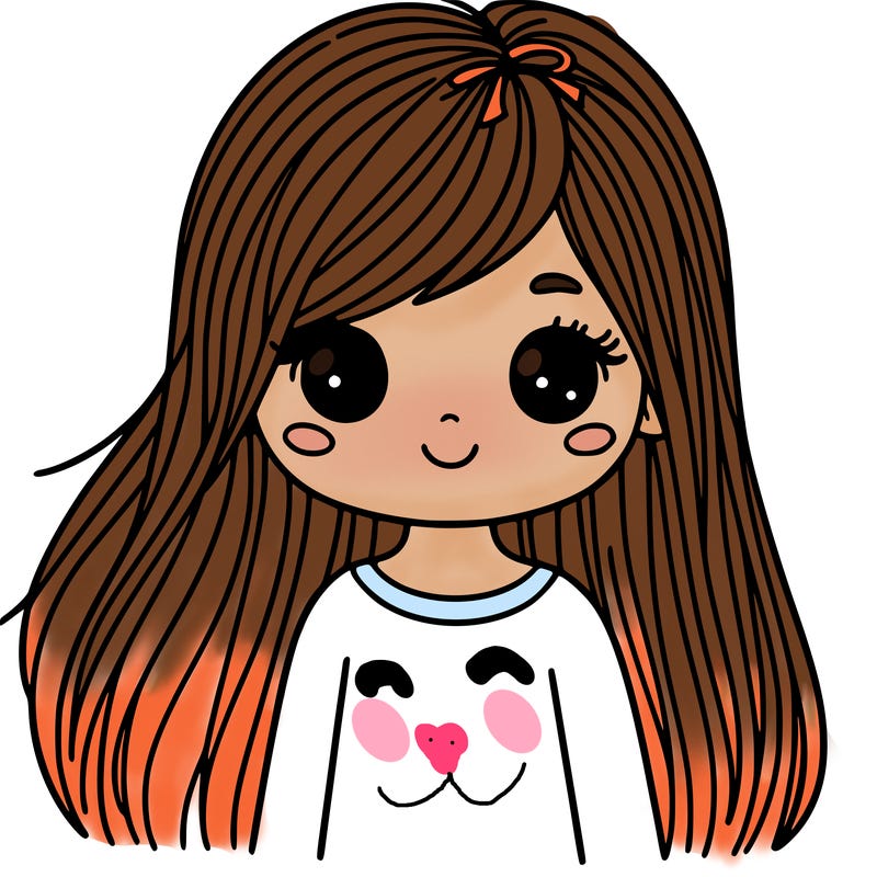 girl with straight hair